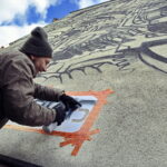 26.10.2016 Kielce. Mural na ścianie biblioteki Politechniki Świętokrzyskiej. / Jarosław Kubalski / Radio Kielce