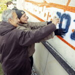 26.10.2016 Kielce. Mural na ścianie biblioteki Politechniki Świętokrzyskiej. / Jarosław Kubalski / Radio Kielce