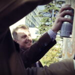 26.10.2016 Kielce. Mural na ścianie biblioteki Politechniki Świętokrzyskiej. / Jarosław Kubalski / Radio Kielce