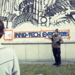 26.10.2016 Kielce. Mural na ścianie biblioteki Politechniki Świętokrzyskiej. / Jarosław Kubalski / Radio Kielce