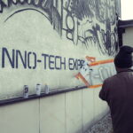 26.10.2016 Kielce. Mural na ścianie biblioteki Politechniki Świętokrzyskiej. / Jarosław Kubalski / Radio Kielce