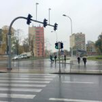 22.10.2016. Sygnalizacja świetlna na skrzyżowaniu ulic Krakowskiej, Ściegiennego, Jana Pawła II oraz Miodowicza w Kielcach / Robert Felczak / Radio Kielce