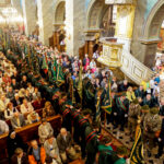 2.10.2016 Kielce. X Hubertus Świętokrzyski. Uroczysta msza święta w Katedrze i przemarsz ulicami Kielc. / Wojciech Habdas / Radio Kielce