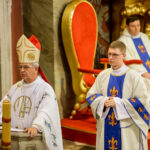 2.10.2016 Kielce. X Hubertus Świętokrzyski. Uroczysta msza święta w Katedrze i przemarsz ulicami Kielc. / Wojciech Habdas / Radio Kielce