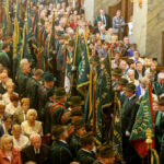 2.10.2016 Kielce. X Hubertus Świętokrzyski. Uroczysta msza święta w Katedrze i przemarsz ulicami Kielc. / Wojciech Habdas / Radio Kielce