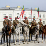 2.10.2016 Kielce. X Hubertus Świętokrzyski. Uroczysta msza święta w Katedrze i przemarsz ulicami Kielc. / Wojciech Habdas / Radio Kielce