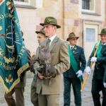 2.10.2016 Kielce. X Hubertus Świętokrzyski. Uroczysta msza święta w Katedrze i przemarsz ulicami Kielc. / Wojciech Habdas / Radio Kielce