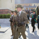 2.10.2016 Kielce. X Hubertus Świętokrzyski. Uroczysta msza święta w Katedrze i przemarsz ulicami Kielc. / Wojciech Habdas / Radio Kielce