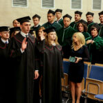 3.10.2016 Kielce. Rozpoczęcie roku akademickiego na Politechnice Świętokrzyskiej. Studenci pierwszego roku składają ślubowanie. / Wojciech Habdas / Radio Kielce