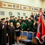 3.10.2016 Kielce. Rozpoczęcie roku akademickiego na Politechnice Świętokrzyskiej. Studenci pierwszego roku składają ślubowanie. / Wojciech Habdas / Radio Kielce