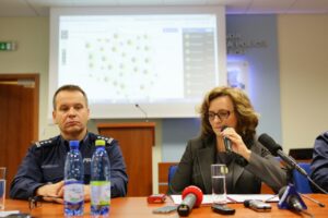 05.10.2016. Konferencja prasowa dotycząca wprowadzenia Krajowej Mapy Zagrożeń w województwie świętokrzyskim / Wojciech Habdas / Radio Kielce