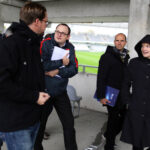 5.10.2016 Kielce. Przedstawiciele UEFA na Kolporter Arenie przeprowadzili kontrolę przed MME / Wojciech Habdas / Radio Kielce