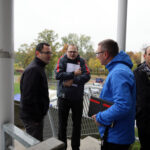 5.10.2016 Kielce. Przedstawiciele UEFA na Kolporter Arenie przeprowadzili kontrolę przed MME / Wojciech Habdas / Radio Kielce