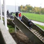 5.10.2016 Kielce. Przedstawiciele UEFA na Kolporter Arenie przeprowadzili kontrolę przed MME / Wojciech Habdas / Radio Kielce