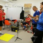 06.10.2016. Piłkarze Korony Kielce przechodzili badania wydolnościowe / Wojciech Habdas / Radio Kielce