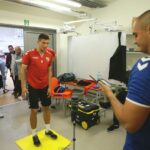 06.10.2016. Piłkarze Korony Kielce przechodzili badania wydolnościowe / Wojciech Habdas / Radio Kielce