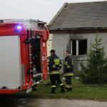 11.10.2016. Pożar domu przy ulicy Piekoszowskiej w Kielcach / Wojciech Habdas / Radio Kielce