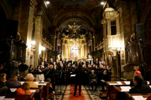 14.10.2016 Kielce. Koncert jubileuszowy Krzyż i Orzeł 1050 lat od Chrztu Mieszka w Katedrze. / Wojciech Habdas / Radio Kielce