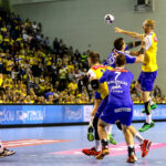 15.10.2016 Kielce. W meczu 4. kolejki Ligi Mistrzów piłkarze ręczni Vive Tauronu Kielce pokonali słoweńskie RK Celje Pivovarna Lasko 31:23 (16:15). / Wojciech Habdas / Radio Kielce