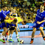 15.10.2016 Kielce. W meczu 4. kolejki Ligi Mistrzów piłkarze ręczni Vive Tauronu Kielce pokonali słoweńskie RK Celje Pivovarna Lasko 31:23 (16:15). / Wojciech Habdas / Radio Kielce