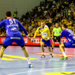 15.10.2016 Kielce. W meczu 4. kolejki Ligi Mistrzów piłkarze ręczni Vive Tauronu Kielce pokonali słoweńskie RK Celje Pivovarna Lasko 31:23 (16:15). / Wojciech Habdas / Radio Kielce