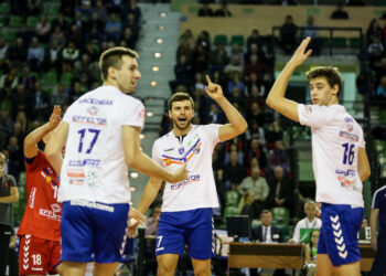 21.10.2016 Kielce. 4 kolejka PlusLigi. Siatkarze Effectora Kielce zmierzyli się w Hali Legionów z Jastrzębskim Węglem. / Wojciech Habdas / Radio Kielce