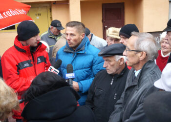 Kielce. Interwencja przy ulicy Sandomierskiej (2 listopada 2016 r.) / Krzysztof Bujnowicz / Radio Kielce
