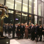 Kielce. Odsłonięcie pomnika dyrygenta przed Filharmonią Świętokrzyską (25 listopada 2016) / Piotr Michalski / Radio Kielce