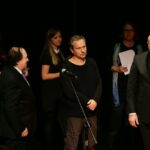 25.11.2016 Kielce. Gala finałowa festiwalu NURT. Wydarzeniem odbywającego się w Kielcach 22. Festiwalu Form Dokumentalnych NURT 2016 został film "Dotknięcie anioła" w reżyserii Marka Tomasza Pawłowskiego. / Wojciech Habdas / Radio Kielce