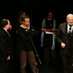 25.11.2016 Kielce. Gala finałowa festiwalu NURT. Wydarzeniem odbywającego się w Kielcach 22. Festiwalu Form Dokumentalnych NURT 2016 został film "Dotknięcie anioła" w reżyserii Marka Tomasza Pawłowskiego. / Wojciech Habdas / Radio Kielce