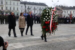 Kielce. Plac Wolności. Obchody Święta Niepodległości (11 listopada 2016 r.) / Piotr Michalski / Radio Kielce