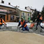 Piekoszowska - Jagiellońska. Budowa ronda (30 listopada 2016) / Wojciech Habdas / Radio Kielce