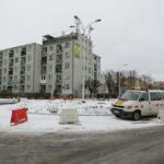 Piekoszowska - Jagiellońska. Budowa ronda (30 listopada 2016) / Wojciech Habdas / Radio Kielce