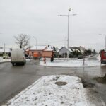 Piekoszowska - Malików. Budowa ronda (30 listopada 2016) / Wojciech Habdas / Radio Kielce