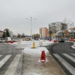 Piekoszowska - Jagiellońska. Budowa ronda (30 listopada 2016) / Wojciech Habdas / Radio Kielce
