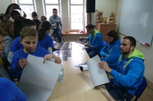 09.11.2016 Spotkanie szczypiornistów Vive Tauronu Kielce w Muzeum Zabawy i Zabawek / Maciej Makuła / Radio Kielce
