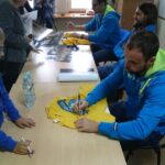 09.11.2016 Spotkanie szczypiornistów Vive Tauronu Kielce w Muzeum Zabawy i Zabawek / Maciej Makuła / Radio Kielce