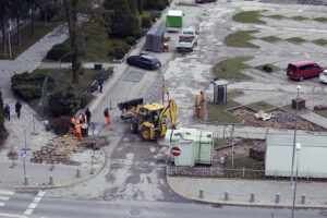 02.11.2016 Kielce. Parking przy Urzędzie wojewódzkim. Remont. / Jarosław Kubalski / Radio Kielce