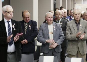 04.11.2016 Kielce. Wręczenie Krzyży Wolności i Solidarności działaczom opozycji antykomunistycznej. / Jarosław Kubalski / Radio Kielce