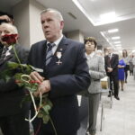 04.11.2016 Kielce. Wręczenie Krzyży Wolności i Solidarności działaczom opozycji antykomunistycznej. / Jarosław Kubalski / Radio Kielce