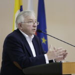 07.11.2016 Kielce. Konferencja w Urzędzie Wojewódzkim, podsumowująca program Ministerstwa Sportu i Turystyki "Klub". Poseł Krzysztof Lipiec. / Jarosław Kubalski / Radio Kielce