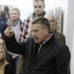 09.11.2016 Kielce. Spotkanie mieszkańców KSM w klubie Miniatura. Protest przeciwko budowie nowego bloku. / Jarosław Kubalski / Radio Kielce