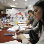 10.11.2016 Kielce. Konferencja wojewody świętokrzyskiego Agaty Wojtyszek na temat reformy oświaty. / Jarosław Kubalski / Radio Kielce