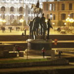 11.11.2016. Skopje. Wieczorny spacer po stolicy Macedonii. / Jarosław Kubalski / Radio Kielce