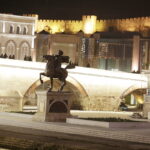 11.11.2016. Skopje. Wieczorny spacer po stolicy Macedonii. / Jarosław Kubalski / Radio Kielce