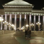 11.11.2016. Skopje. Wieczorny spacer po stolicy Macedonii. / Jarosław Kubalski / Radio Kielce