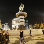 11.11.2016. Skopje. Wieczorny spacer po stolicy Macedonii. / Jarosław Kubalski / Radio Kielce