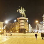 11.11.2016. Skopje. Wieczorny spacer po stolicy Macedonii. / Jarosław Kubalski / Radio Kielce