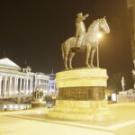 11.11.2016. Skopje. Wieczorny spacer po stolicy Macedonii. / Jarosław Kubalski / Radio Kielce