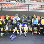 11.11.2016. Trening Vive Tauronu Kielce w hali Sports Centre Jane Sandanski w Skopje / Jarosław Kubalski / Radio Kielce